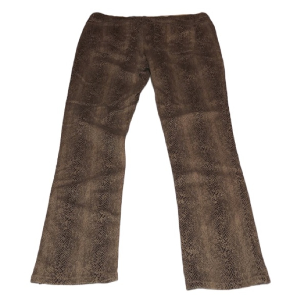 Vanilla Star size 12 tan & black snakeskin print jeans with stretch